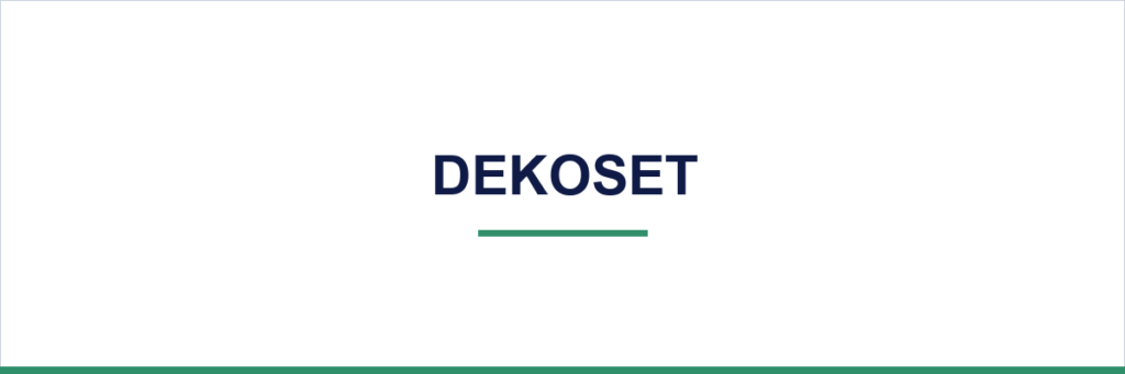Dekoset — growth overview