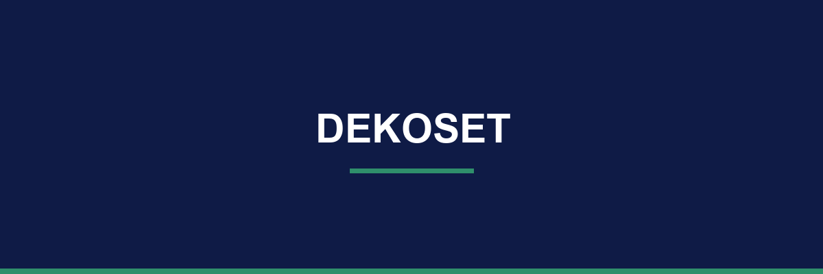Dekoset process and workflow illustration