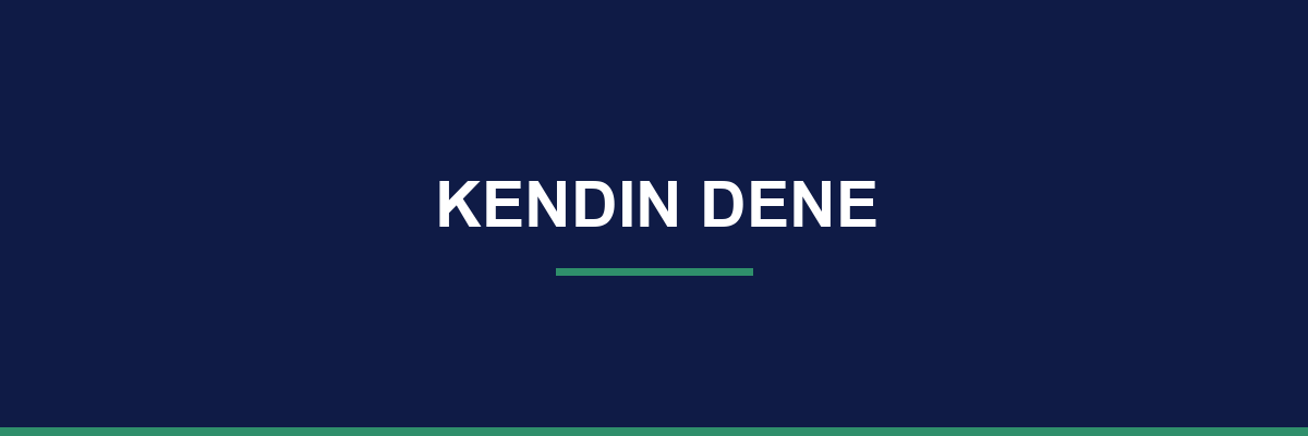 Kendin Dene process and workflow illustration