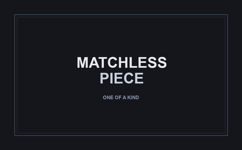 MATCHLESS PIECE logo