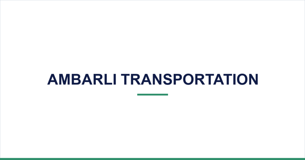 Ambarlı Transportation — desktop website