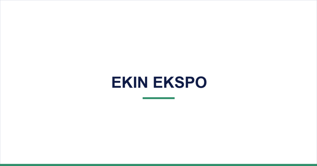 Ekin Ekspo — desktop website
