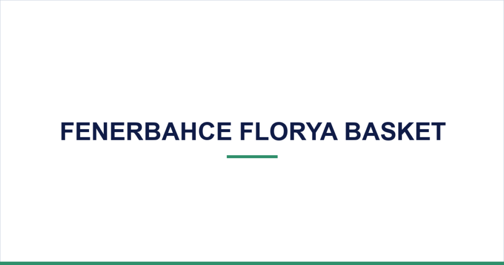 Fenerbahce Florya Basket — desktop website