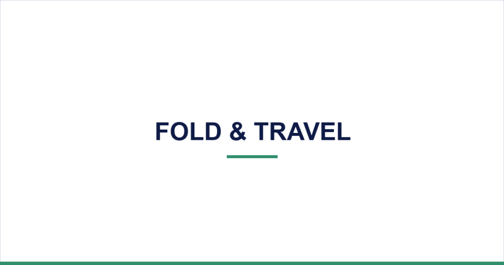 Fold & Travel — desktop website