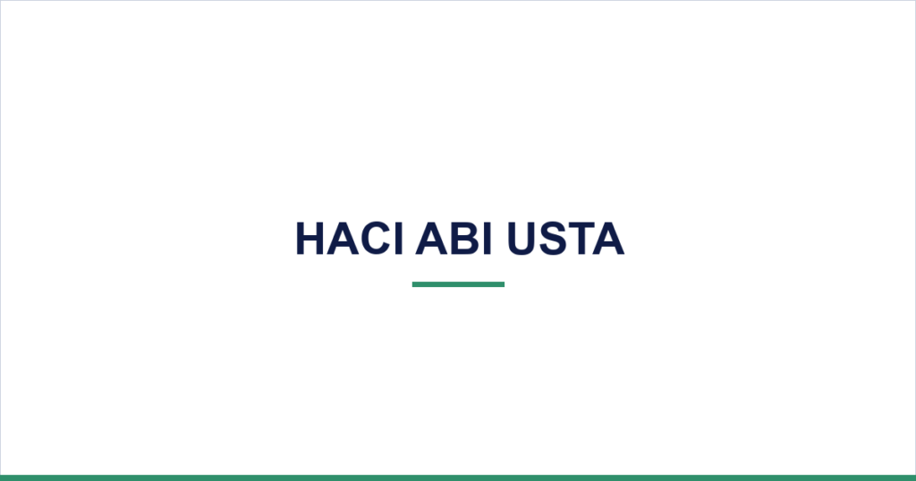 Hacı Abi Usta — desktop website