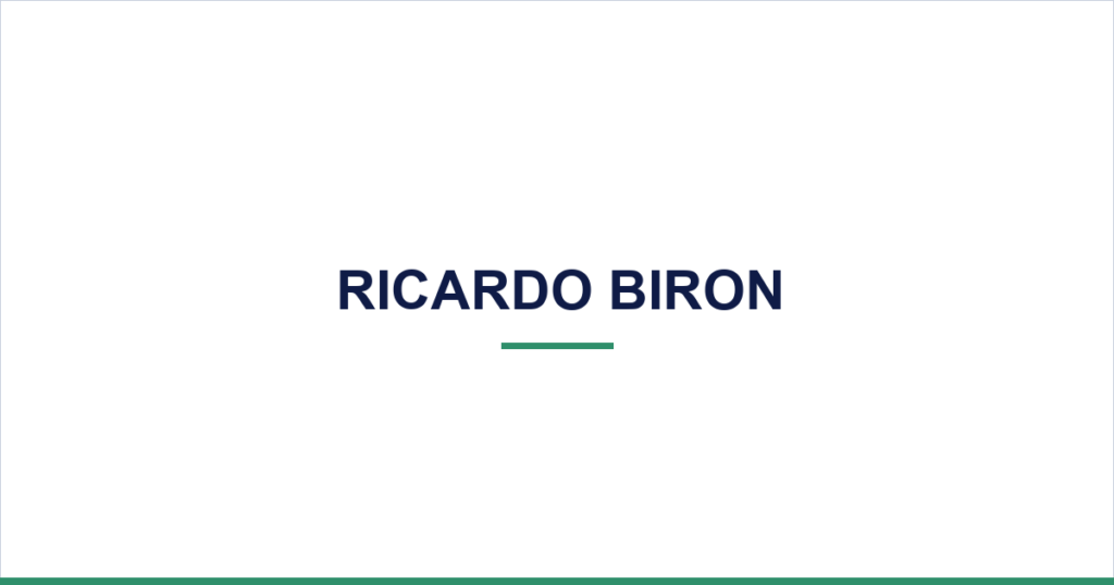 Ricardo Biron — desktop website