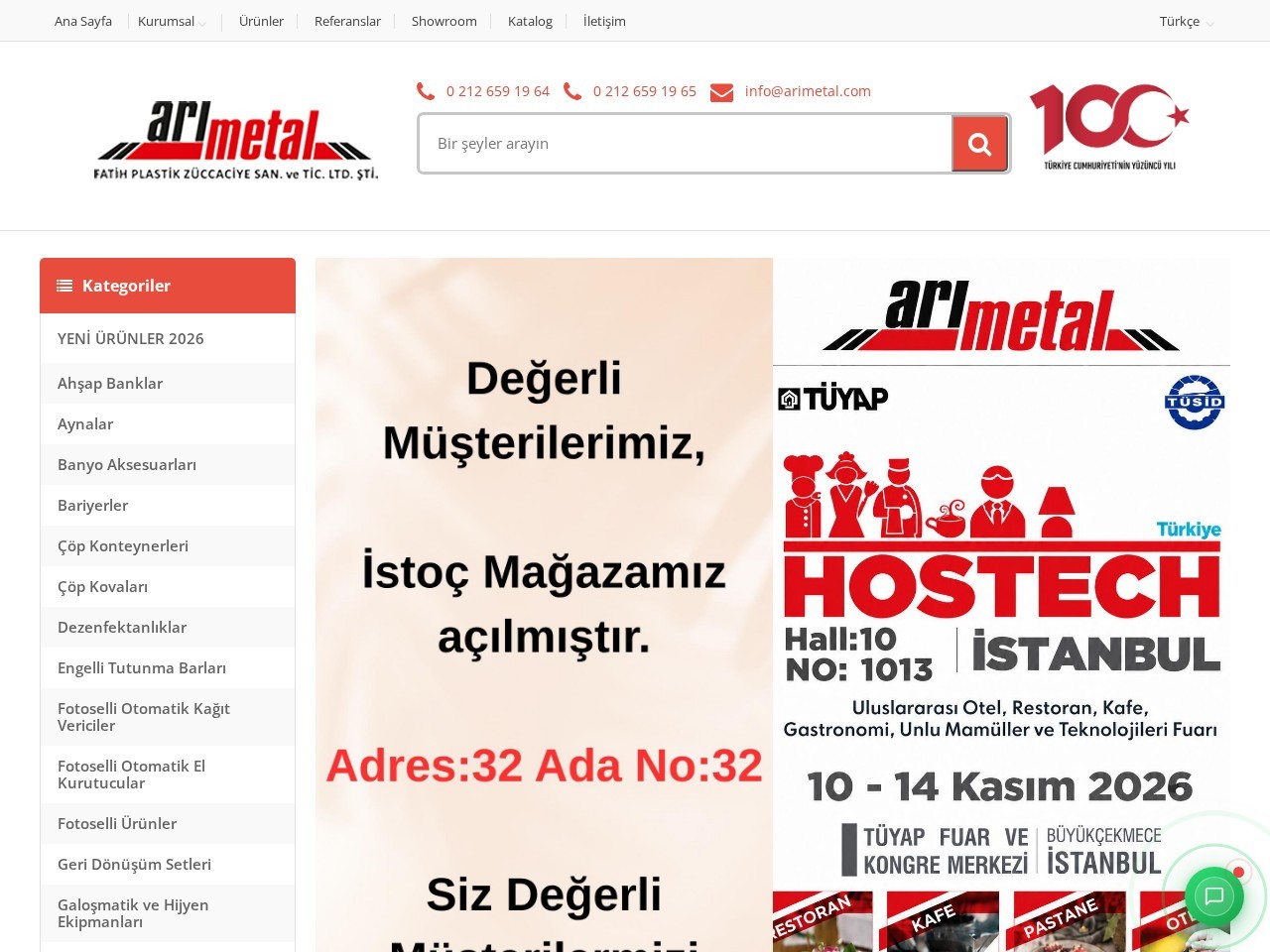 Arı Metal — Ana səhifə
