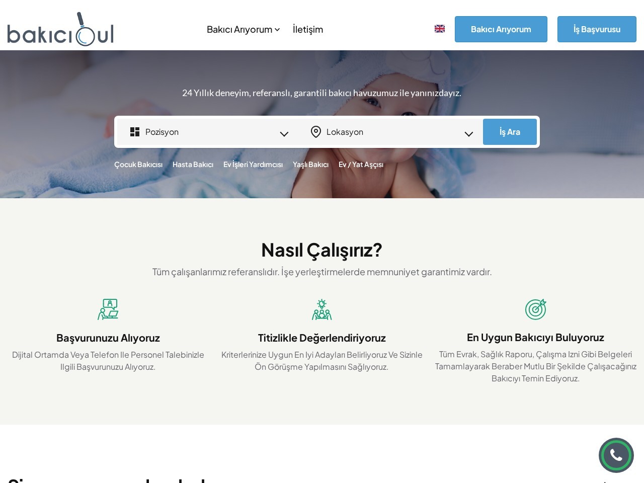 Bakıcı Bul — Home