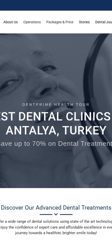Dentprime — mobile website
