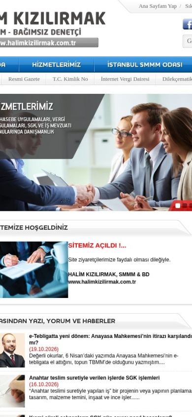 Halim Kızılırmak — mobile website