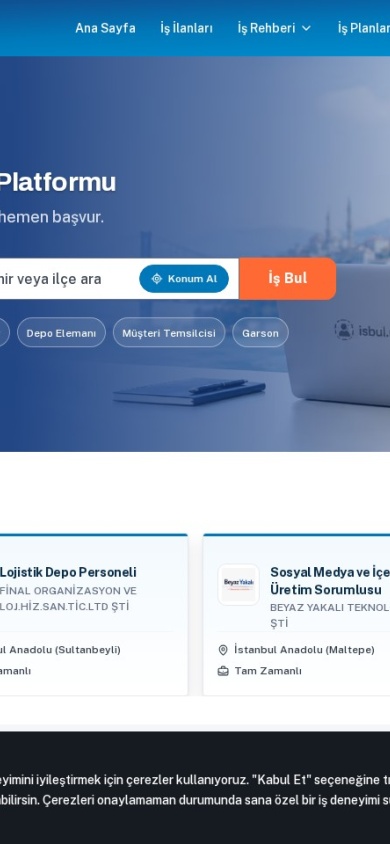 Iş Bul — mobile website
