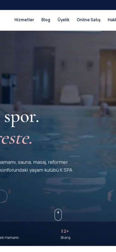 KFIT Spa — mobile website