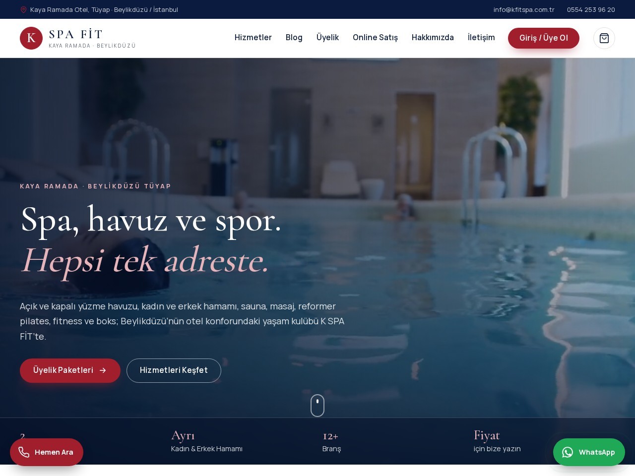 KFIT Spa — Accueil