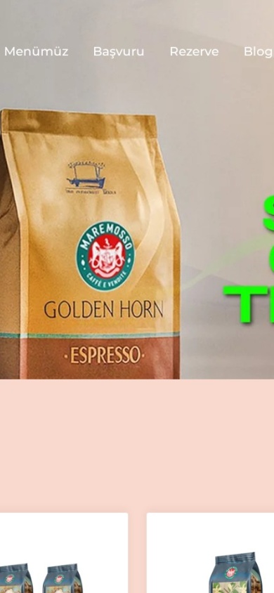 Maremosso Coffee — mobile website