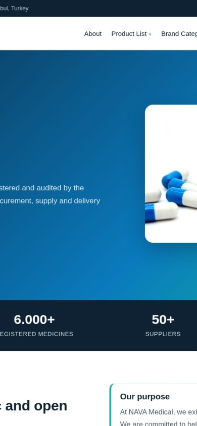 Nava Medical — mobile website