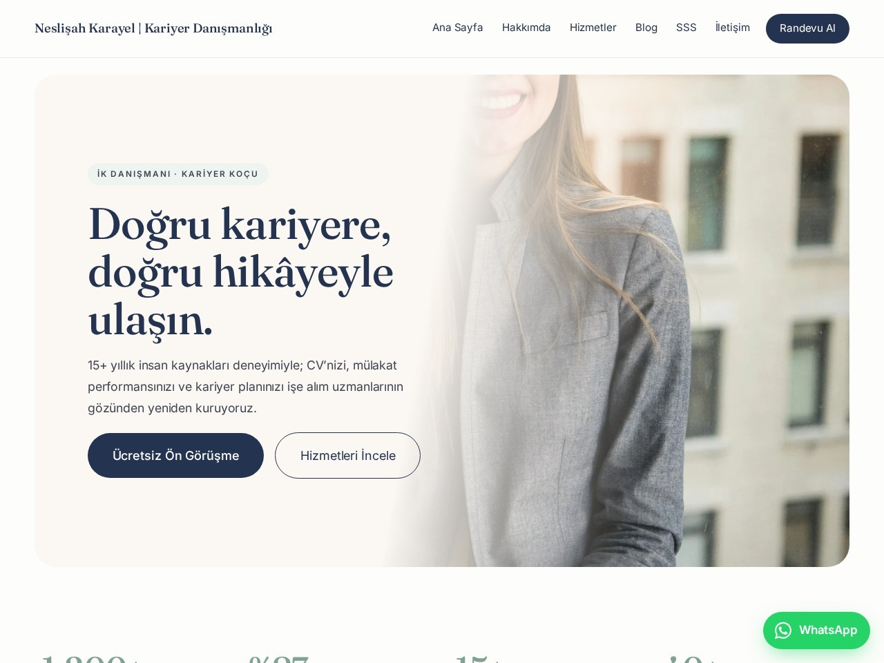 Neslişah Karayel — Inicio