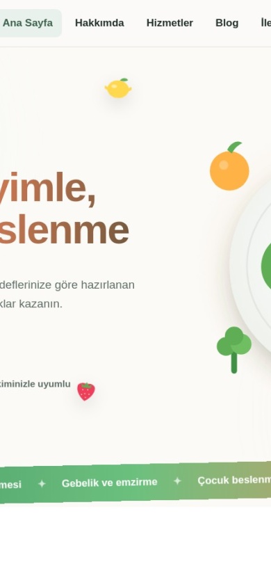 Özge Koçer — mobile website