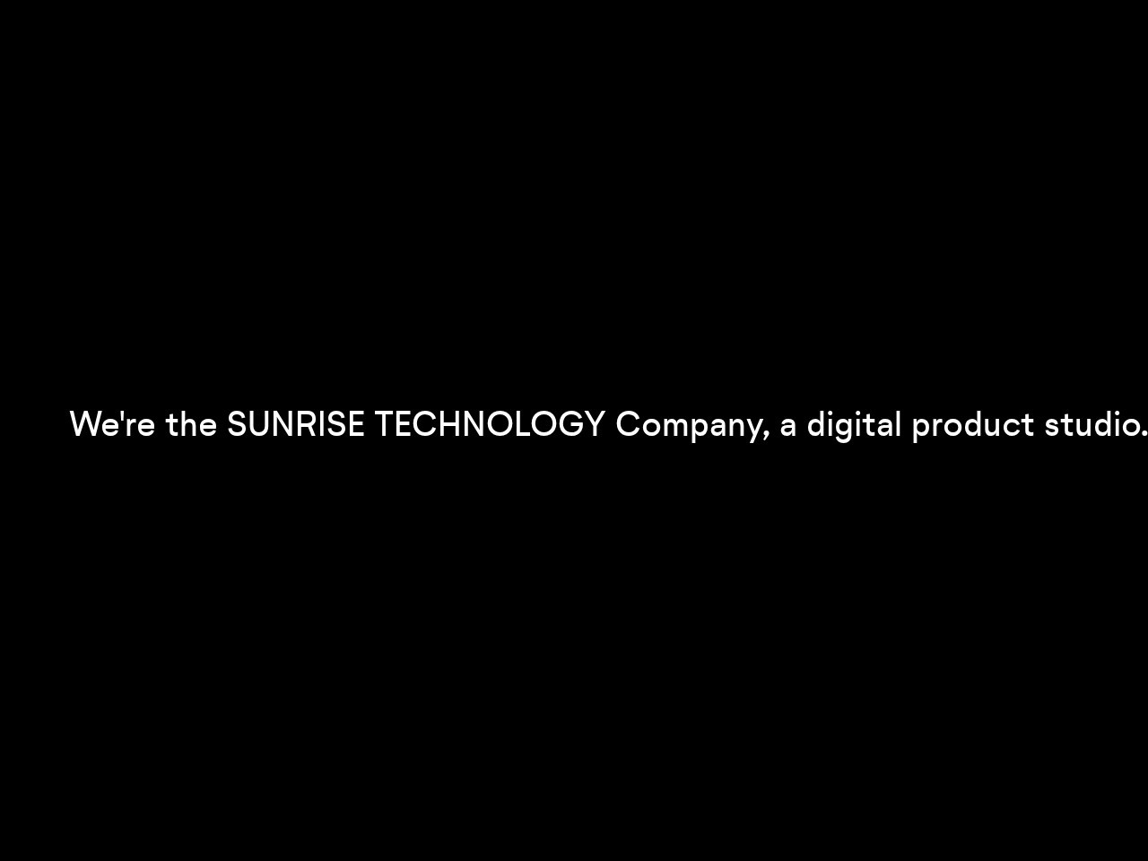 Sunrise Technology — Ana səhifə