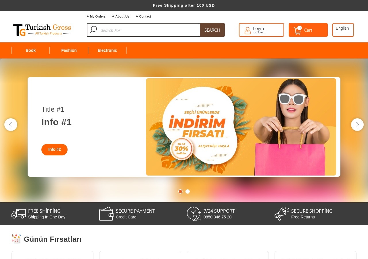 Turkish Gross — desktop website