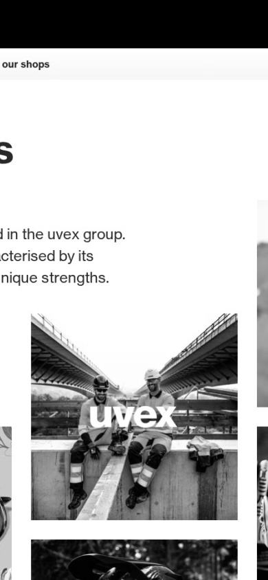 Uvex — mobile website