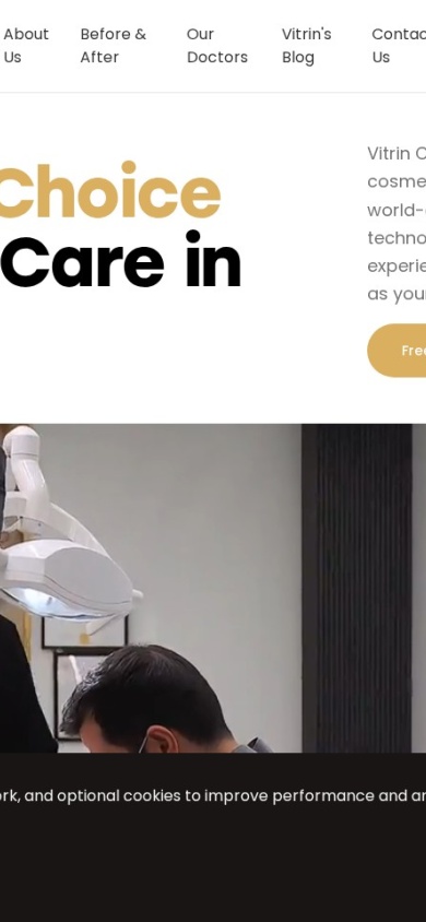 Vitrin Clinic — mobile website