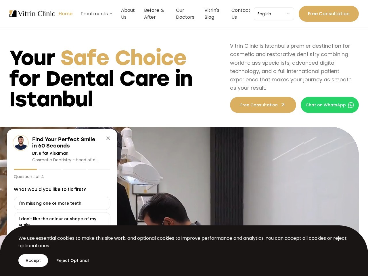 Vitrin Clinic — Ana səhifə